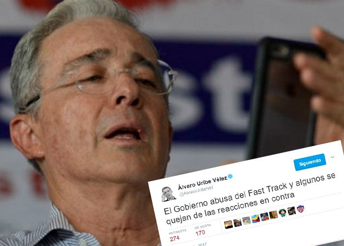 Uribe derrota el tedio de su hospitalización a golpe de trinos