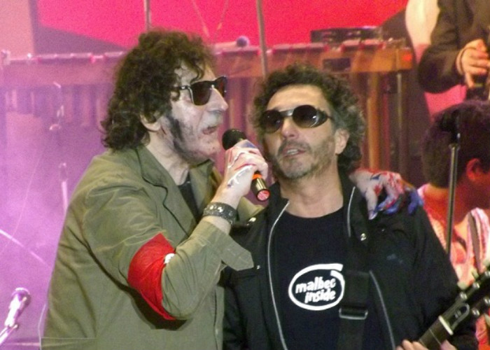 Fito Paez se despide en Bogotá de su mentor, Charly García