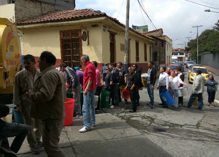 La inseguridad en Bogotá dejó al centro de la ciudad sin agua
