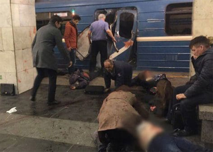 Atentado en el metro de San Petersburgo deja 10 muertos