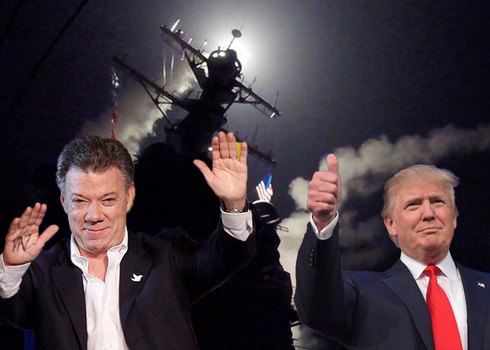 Santos se alinea con Trump: respalda su ataque a Siria