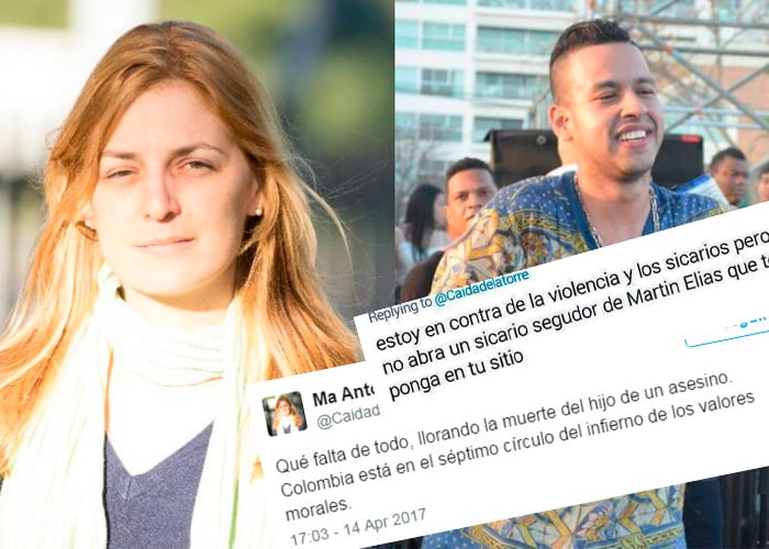 La tuitera antiuribista que se atrevió a recordar el feminicidio de Diomedes en la muerte de Martín Elías