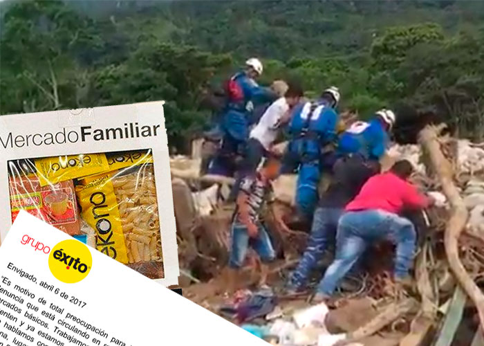 La respuesta del Grupo Éxito a los mercados vencidos para Mocoa