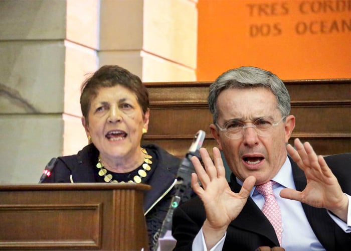Agarrón entre Gloria Gaitán y Álvaro Uribe en el Congreso