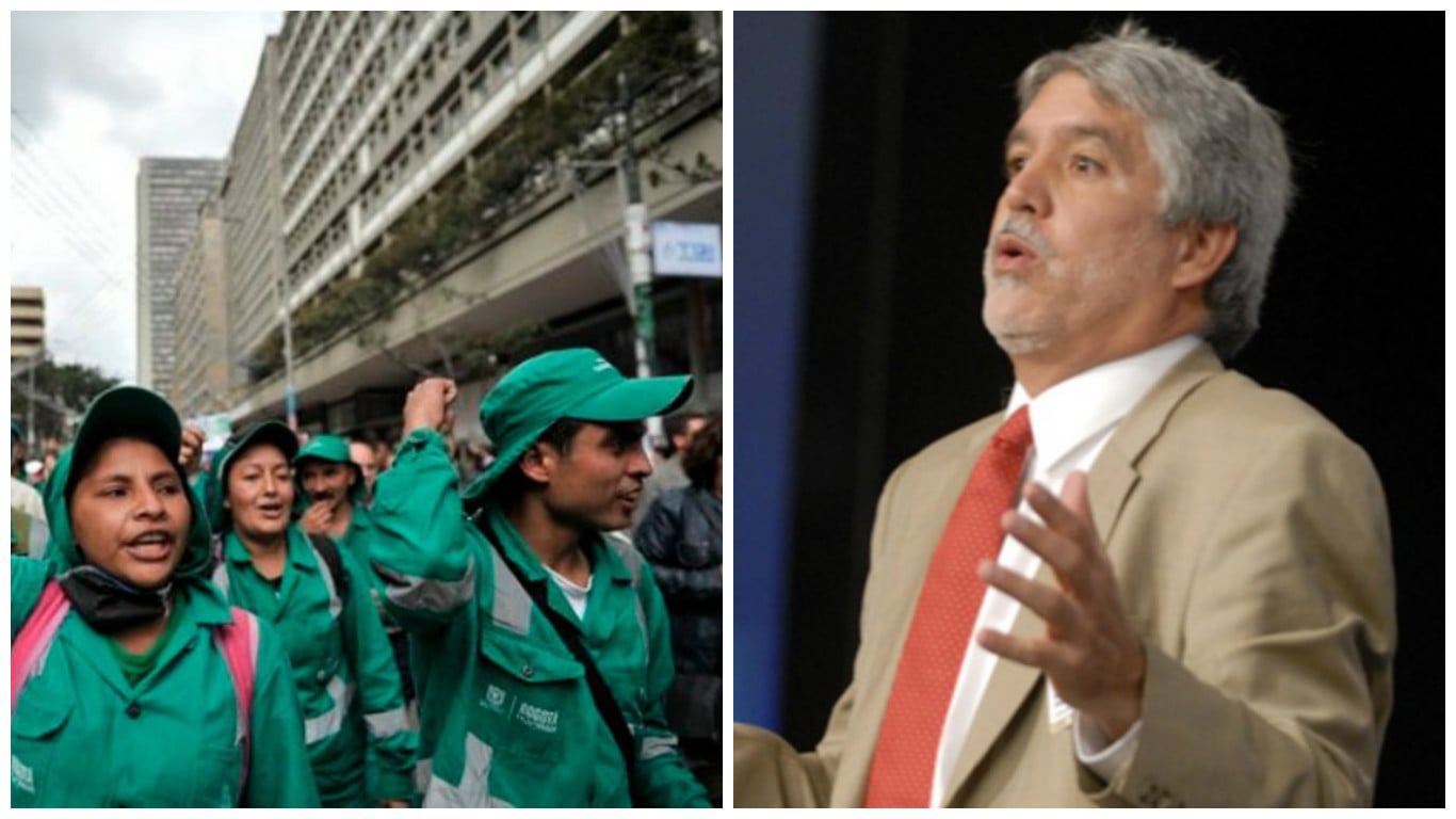 Plantón de recicladores por incumplimientos de Peñalosa