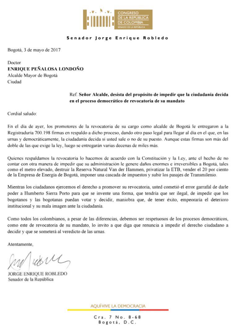 Los seis puntos por los que podría ser revocado Peñalosa - -- Las2orillas - Los seis puntos por los que podría ser revocado Peñalosa