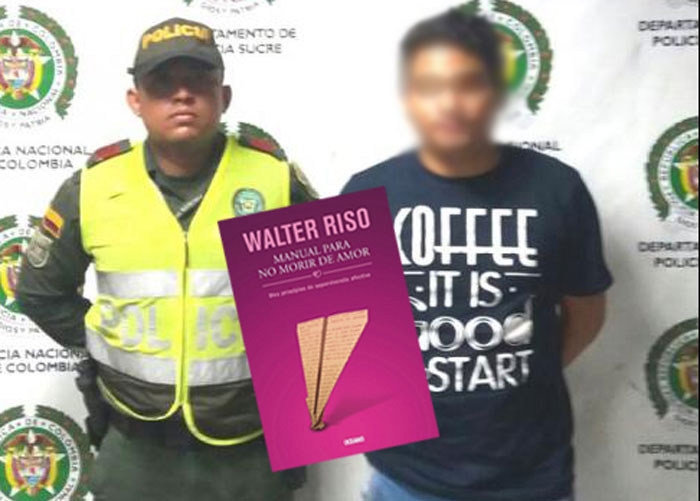 El joven que metieron preso por robarse un libro de Walter Rizo en el Éxito