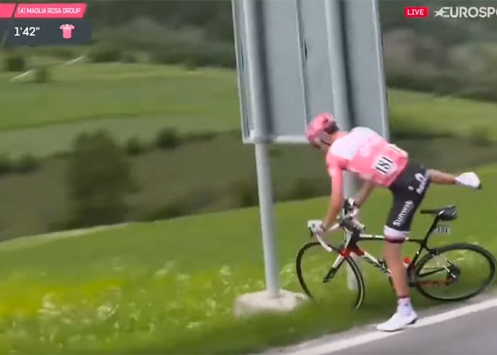 Video: La urgencia que tuvo Dumoulin y que está a punto de quitarle el Giro al rival de Nairo