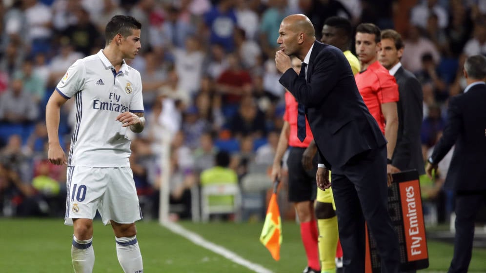 La última humillación de Zidane a James: lo mandará a la tribuna en la final de la Champions