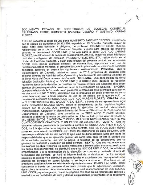La ‘prueba reina’ para destituir al alcalde de San Vicente del Caguán - -- Las2orillas - La ‘prueba reina’ para destituir al alcalde de San Vicente del Caguán