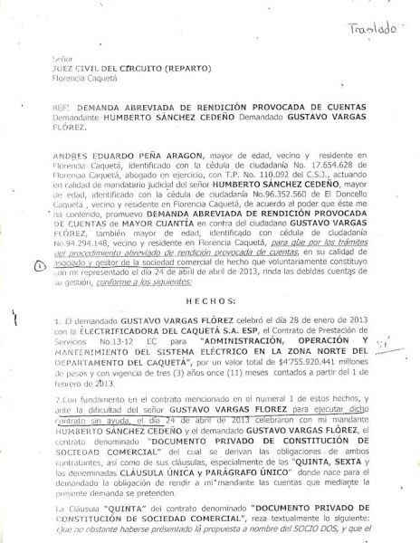 La ‘prueba reina’ para destituir al alcalde de San Vicente del Caguán - -- Las2orillas - La ‘prueba reina’ para destituir al alcalde de San Vicente del Caguán