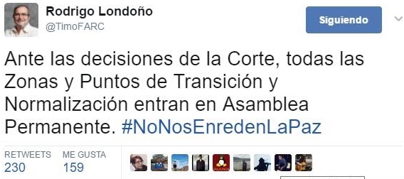 Foto: Futbolred.com - Corte Constitucional pone en jaque el proceso de paz