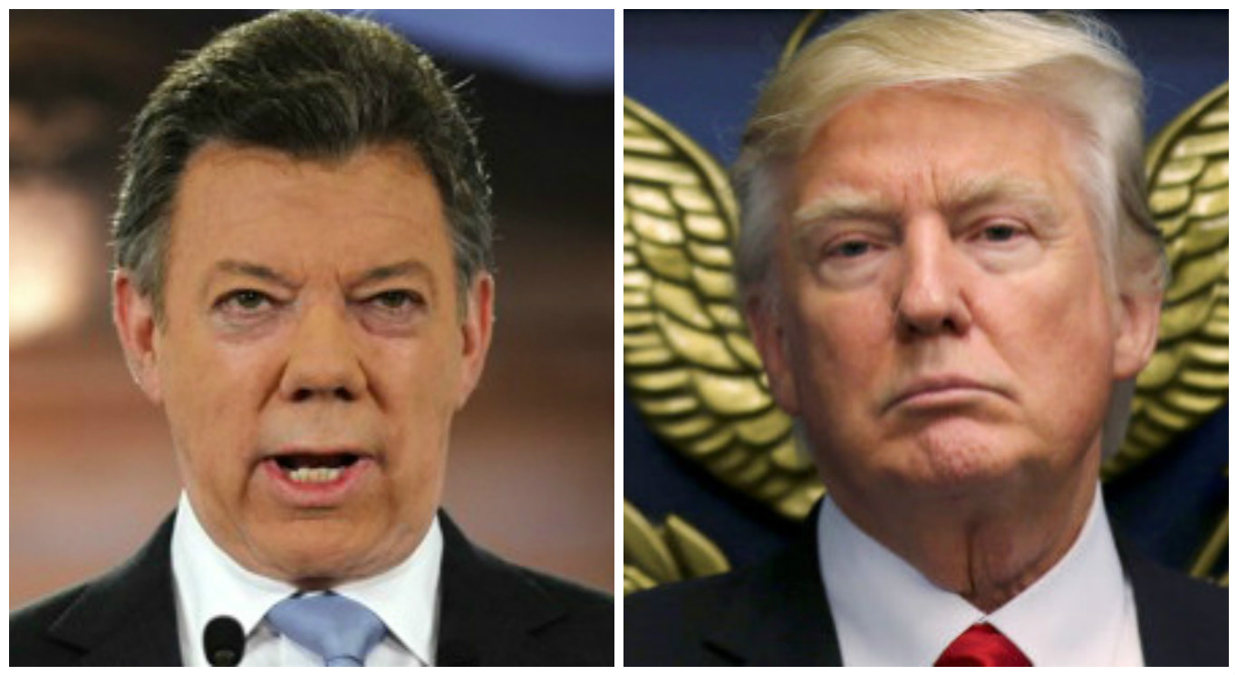 El premio nobel Santos de rodillas ante Trump