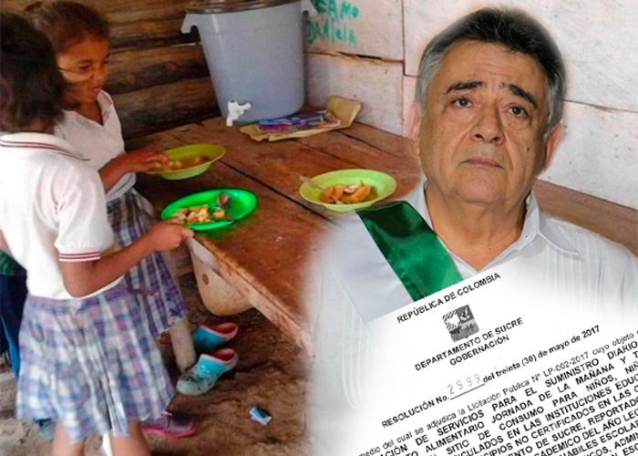 El gobernador de Sucre le volvió a incumplir a los niños: el PAE quedó en malas manos