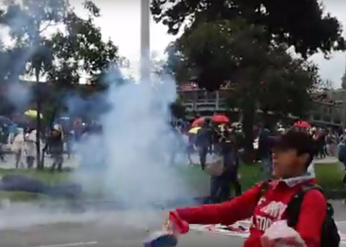 Vídeo: ESMAD arremetió contra el Magisterio