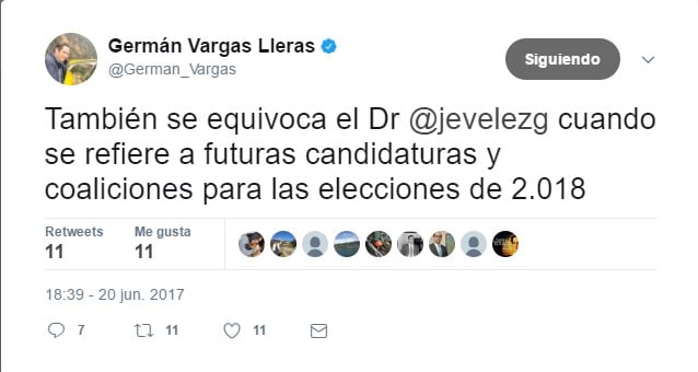  - Encabritada de Vargas Lleras contra su pupilo, el director de Cambio Radical