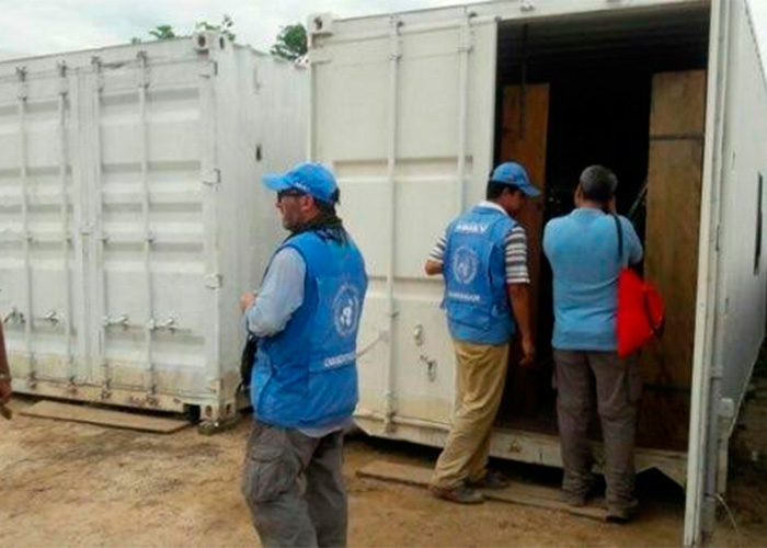 Las fotos que se conocen de la entrega de armas de las FARC