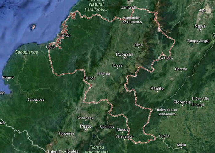 ¿Departamento No. 33 de Colombia en territorio caucano?