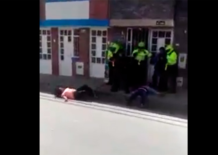 El golpe fulminante con el que un Policía privó a una mujer