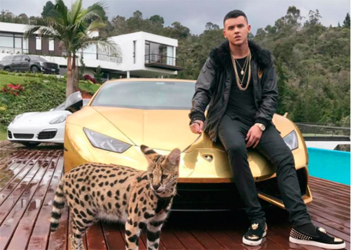 La traqueta ostentación del reggetonero Kevin Roldan en redes sociales