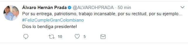  - La insoportable lambonería de un senador del Centro Democrático con Álvaro Uribe