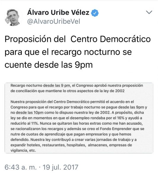  - Uribe, somos pobres pero no estúpidos