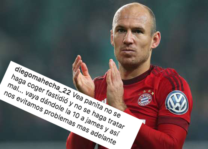 Los hinchas de James se la están montando a la estrella del Bayern Munich