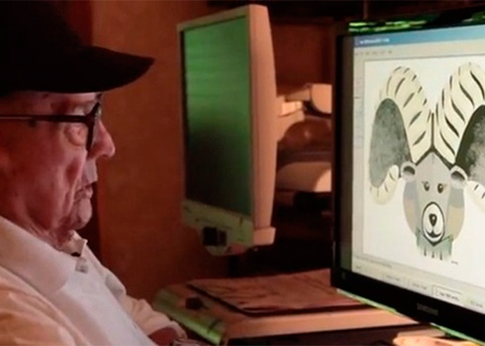 El artista de 98 años que dibujaba obras de arte con Paint