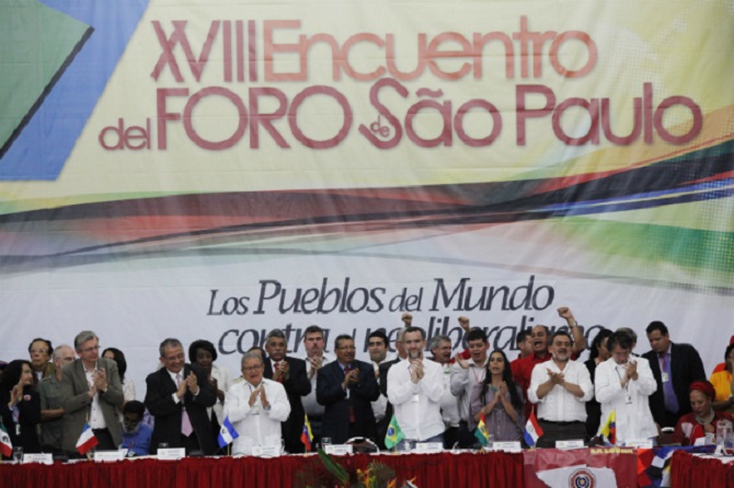 ¿Cuándo se va a desafiliar del Foro de São Pablo, el Partido Verde, el Polo y los progresistas?