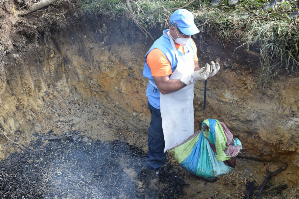 La fosa común de las armas de las FARC