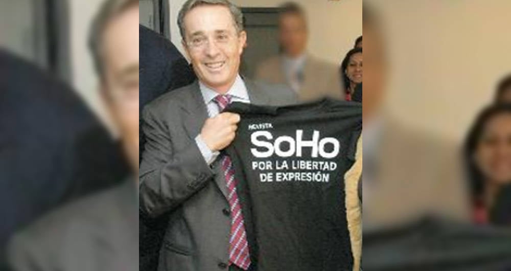 El poema de amor que escribió Álvaro Uribe en Soho, cuando Samper Ospina era su director