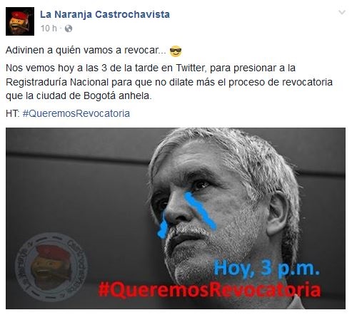  - #LoBuenoDePeñalosa: la desesperada y mal planeada respuesta a #QueremosRevocatoria