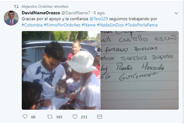  - Teo Gutierrez, el cristiano peleón que va a votar por Alejandro Ordóñez