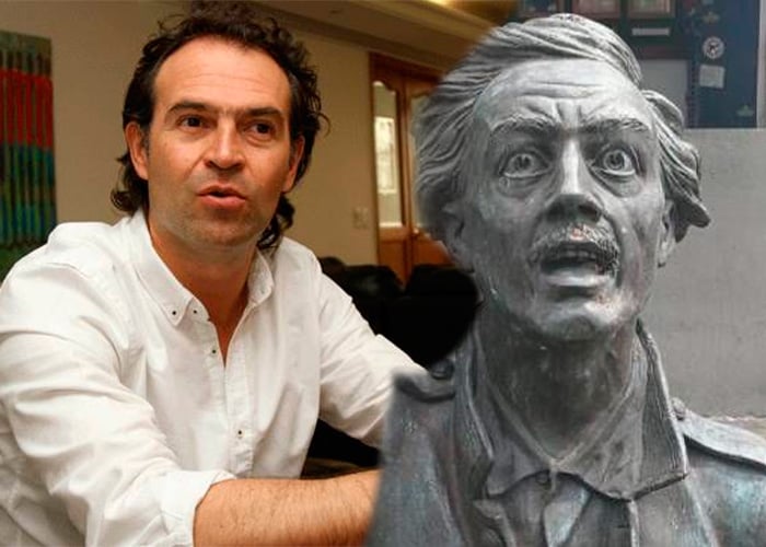 El alcalde de Medellín probó la eficacia en redes contra el hampa: la estatua del prócer Atanasio Girardot
