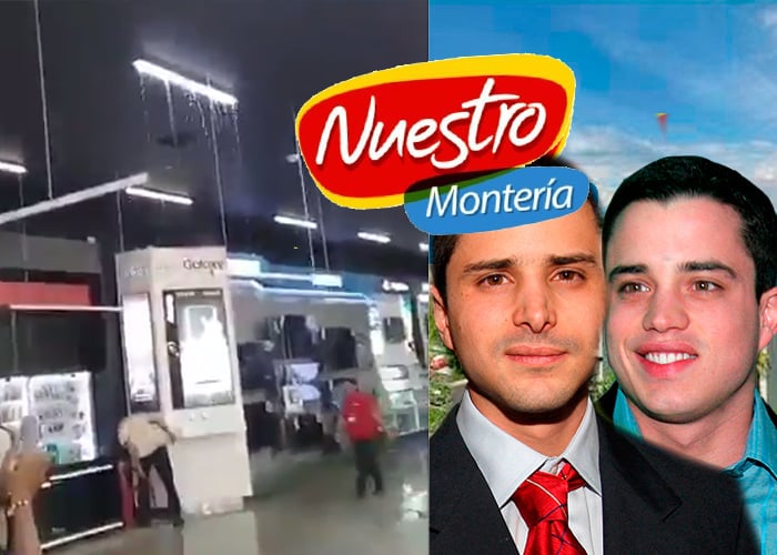 Videos: Se inunda el nuevo centro comercial de los hijos de Uribe en Montería