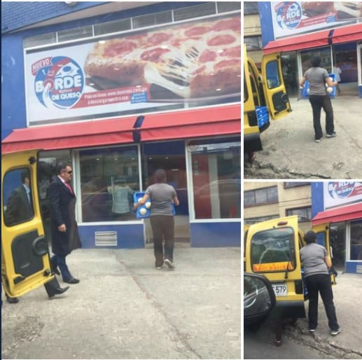  - "Chao Domino's Pizza, no quiero comer tus productos con sudor y pelos"