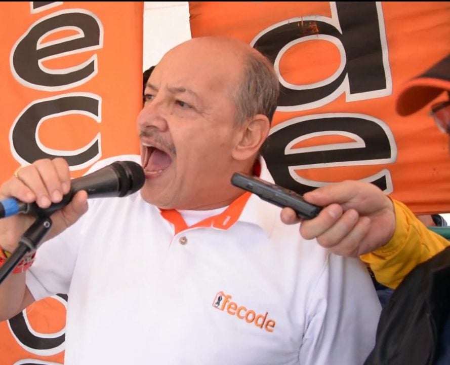 Carlos Rivas, presidente de Fecode, exponente de un sindicalismo alternativo