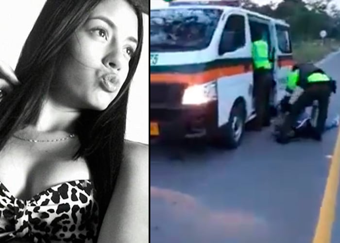 VIDEO: La modelo que murió tras recibir un disparo de la Policía de Tránsito
