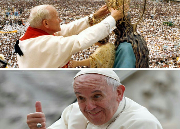 Visitas papales: de Juan Pablo II a Francisco