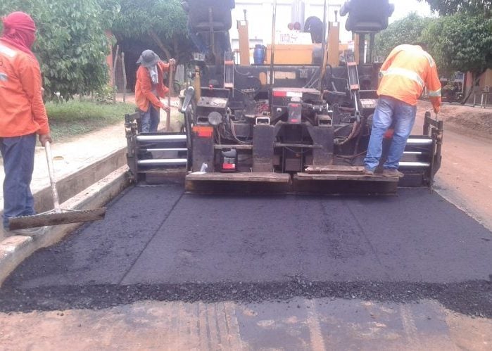 Al fin llega el pavimento a Mandinguilla, Cesar