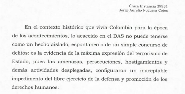  - Jorge Noguera, condenado por chuzadas y amenazas contra opositores de Uribe 