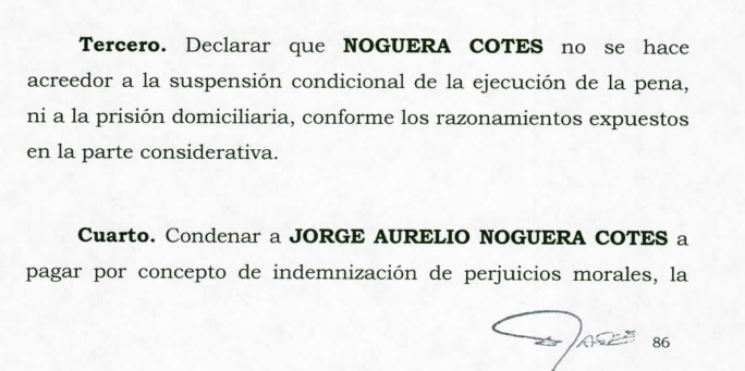  - Jorge Noguera, condenado por chuzadas y amenazas contra opositores de Uribe 