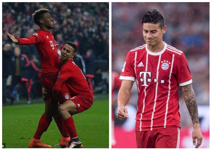 Ya empezó el fracaso de James en el Bayern
