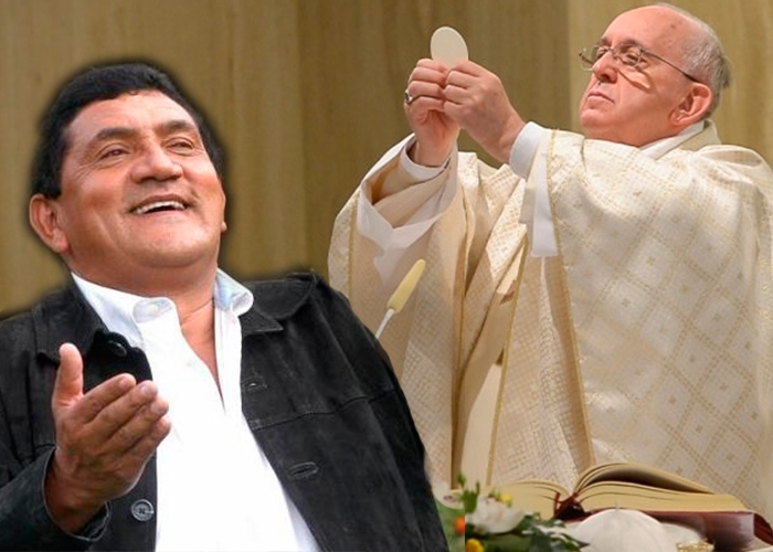 Faltó Poncho Zuleta en la misa del papa: discúpanos santidad por nuestra narcocultura
