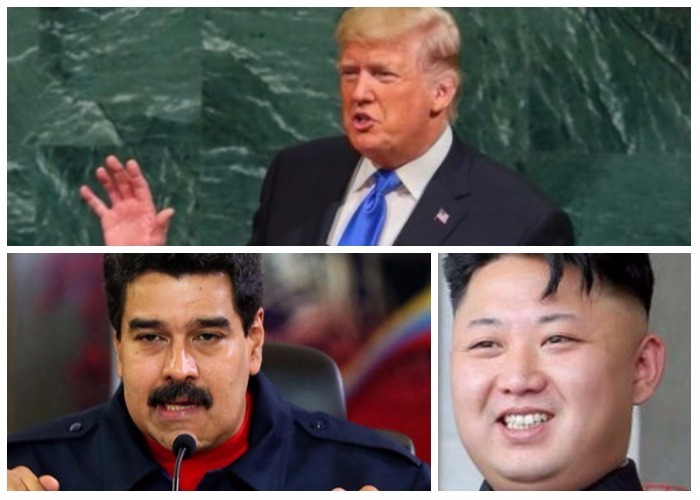 Trump se va contra los regímenes autoritarios de Corea del Norte, Iran y Venezuela