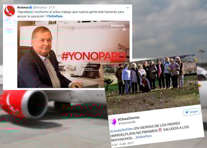 #YoNoParo: la copia de Avianca en su estrategia digital contra la huelga de los Pilotos