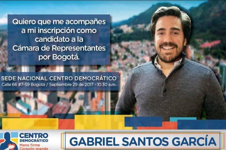 El delfín de Pacho Santos se lanza al ruedo en Bogotá