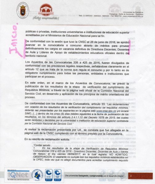  - "Esta vez no perdí el concurso docente, esta vez me robaron"