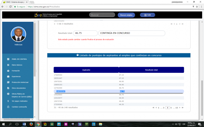  - "Esta vez no perdí el concurso docente, esta vez me robaron"