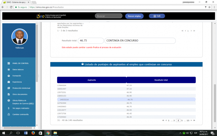  - "Esta vez no perdí el concurso docente, esta vez me robaron"